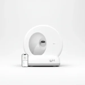 lettiera automatica c10 pro con telecamera e app – vista frontale